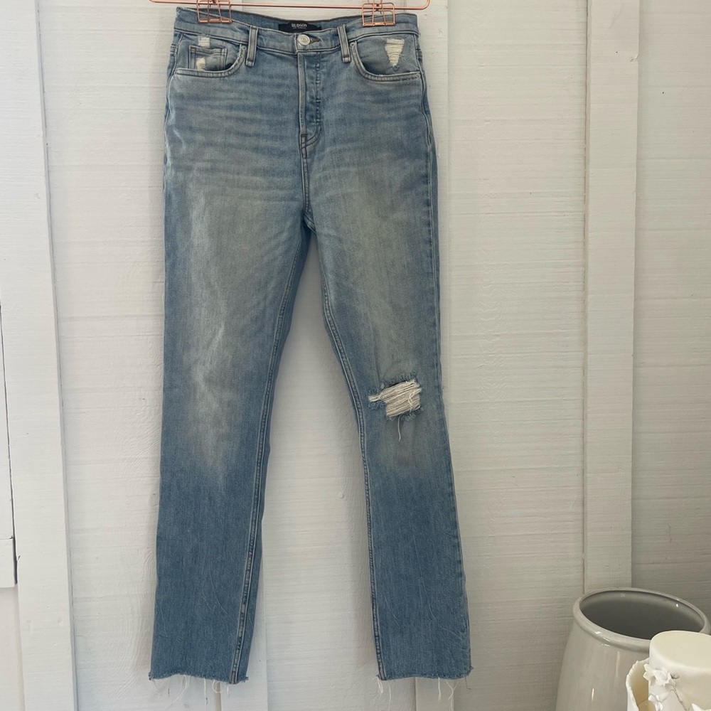 Hudson Jeans - Straight Leg High Rise Jeans